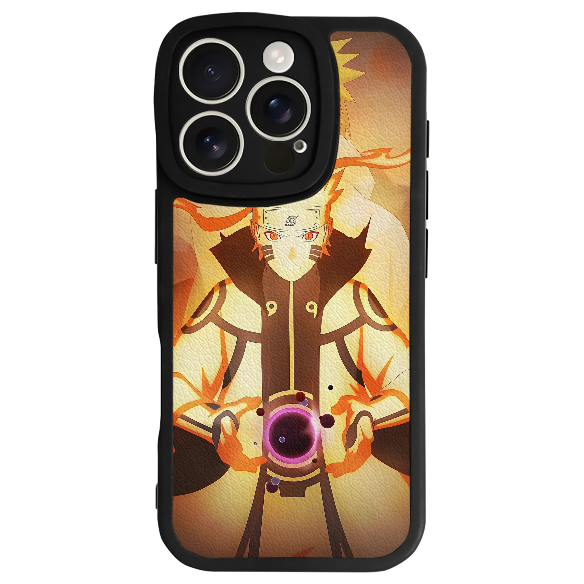 （画像用） NARUTO -ナルト- NARUTO -ナルト- 疾風伝 【iPhone 16シリーズ対応】シリコンスマホケース（レザー調） 材質：シリコン